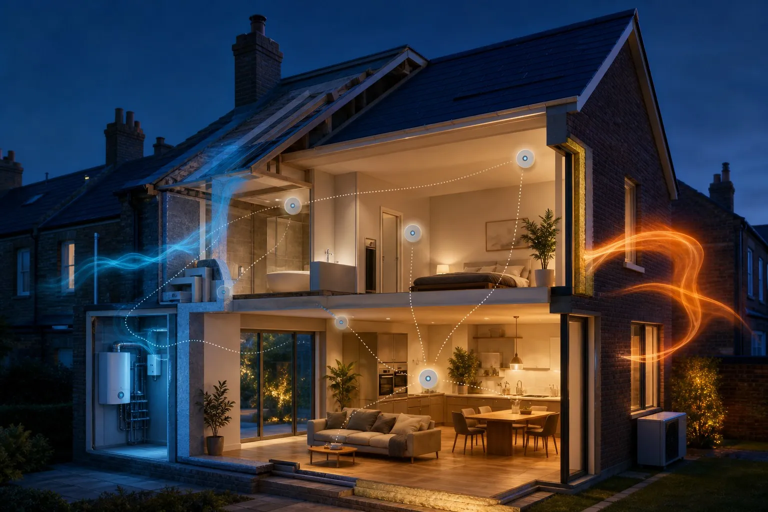 Retrofit performance verification for housing using in-home IoT monitoring