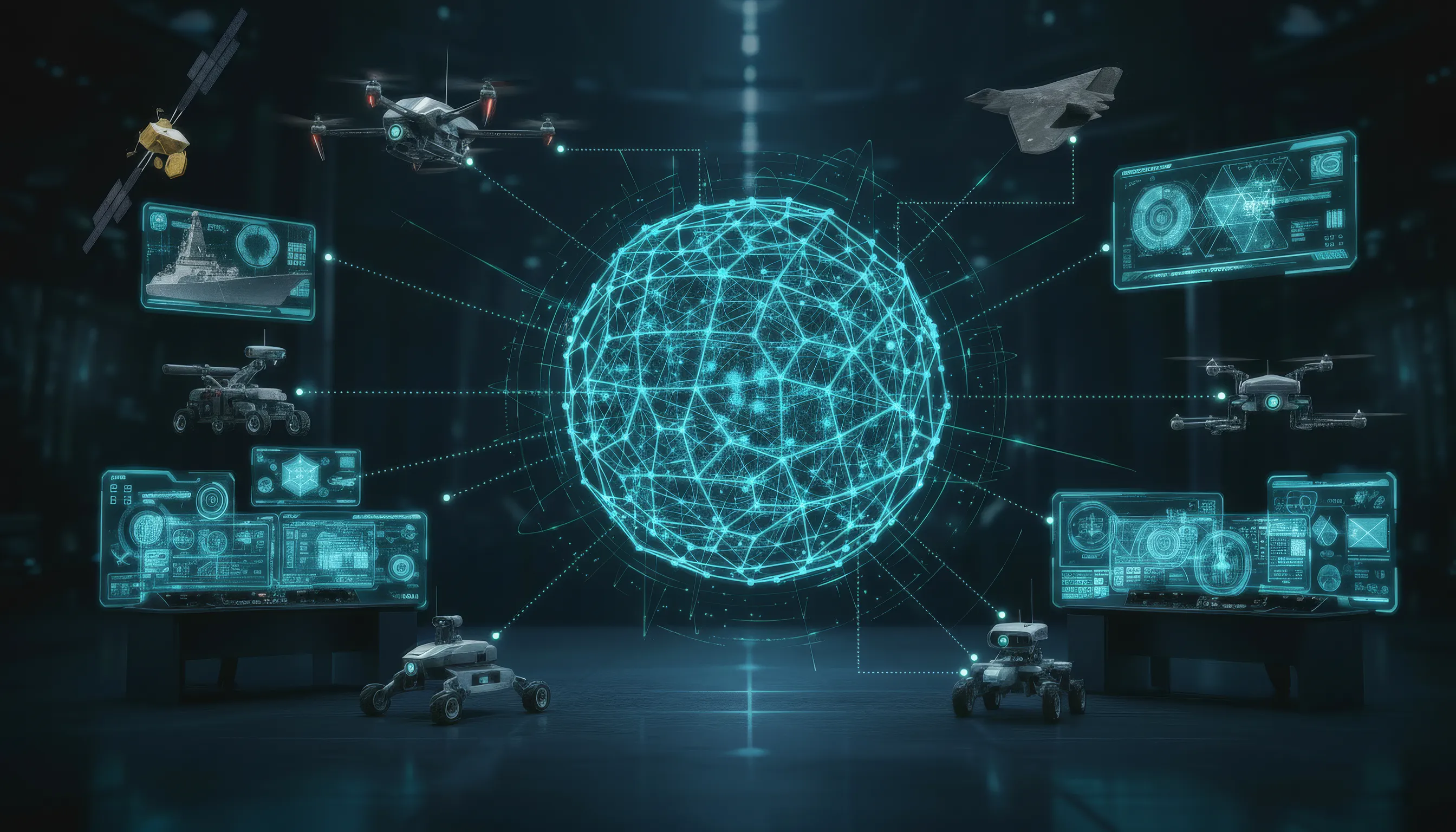 Resilient communications for UK defence using a distributed AI data backbone