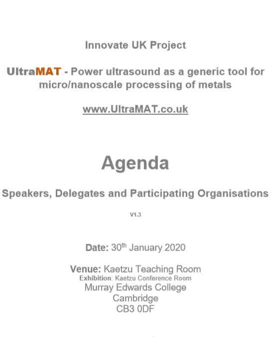 Advanced materials processing optimisation for manufacturing using data analytics